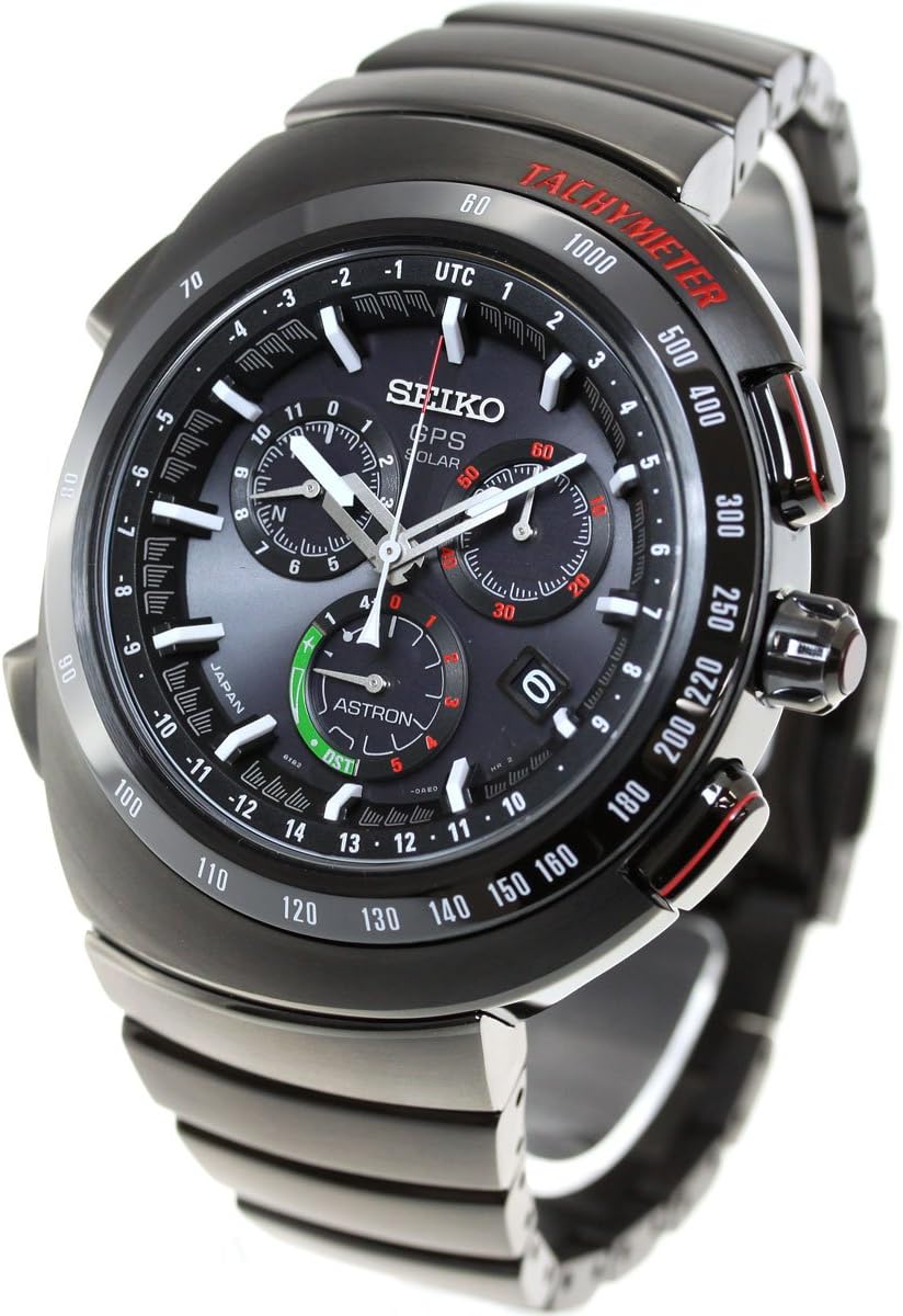 Seiko Astron 2017 Limited Edition Designed by GIUGIARO DESIGN SBXB121 Black, Dial color - black, GPS Solar Watch Jiugiaro Design Exclusive