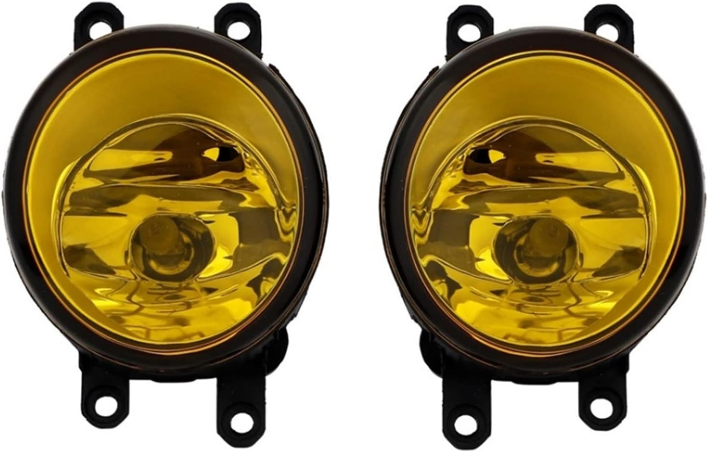 Toyota Compatible Yellow Fog Light Unit, Outside Product, H8/H11/H16 Glass Lens Compatible LR Set