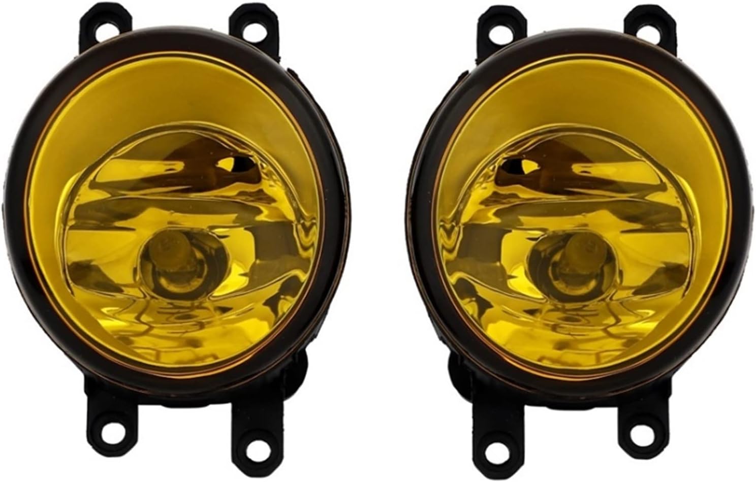 Toyota Compatible Yellow Fog Light Unit, Outside Product, H8/H11/H16 Glass Lens Compatible LR Set