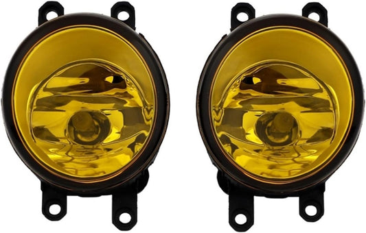 Toyota Compatible Yellow Fog Light Unit, Outside Product, H8/H11/H16 Glass Lens Compatible LR Set