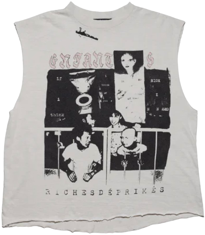 ENFANTS RICHES DÉPRIMÉS 'ENDLESS BLOCKADES' CUT OFF TEE