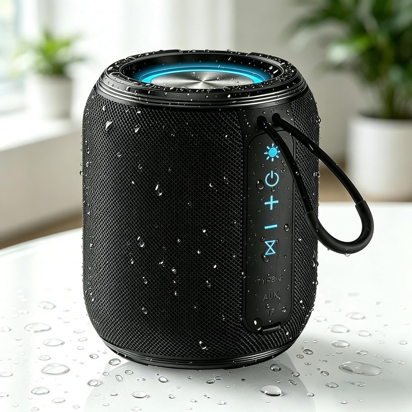 Bluetooth Speaker, Wireless Speaker, Portable Speaker, Bluetooth 5.3 Compatible, 2 Pairing, TF Card/AUX Compatible, Enhanced Bass, RGB Light, Type C Rechargeable, Music Player, Waterproof, Shockproof