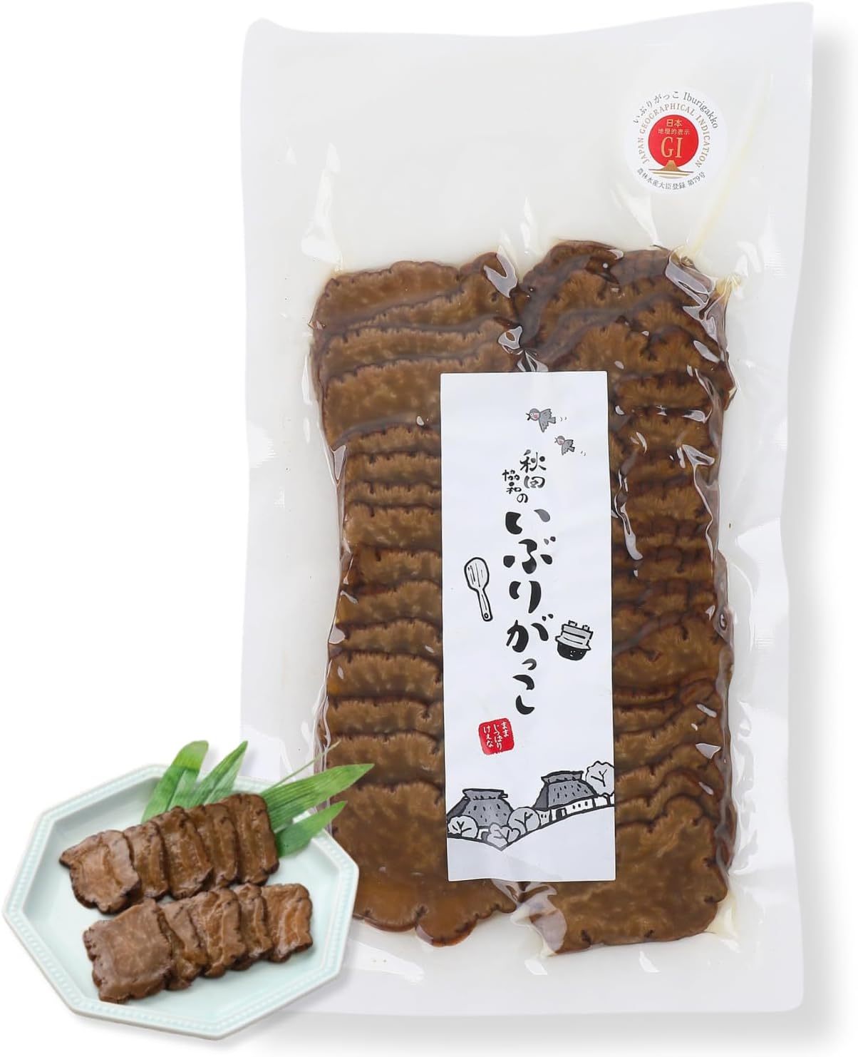 [Supervised by Chef] Iburigakko (Smoked Pickled Radish) Slices 5.3 oz (150g) Akita Kyowa Pickles Snacks Gift Smoked Daikon Takuan Additive-Free Food (1 Bag)