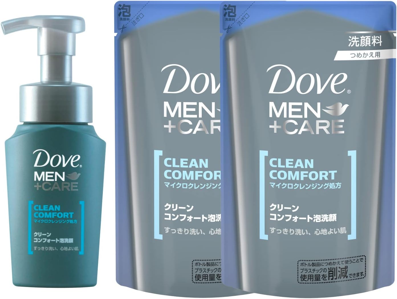 Dove Clean Comfort Foaming Facial Cleanser 4.4 Fl Oz (130 ml)