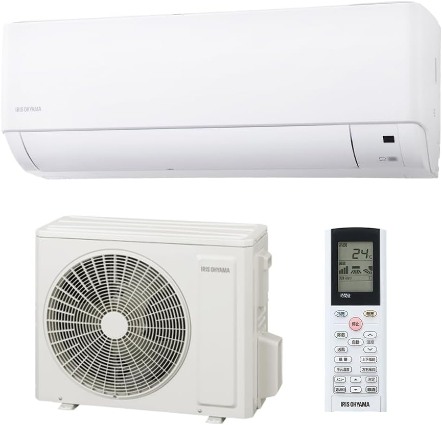 Iris Ohyama IHF-2209G Air Conditioner, 6 tatami mats (approx. 96-108 sq ft), Gentle Eco Mode + Watch Mode Sleep Mode, Comfortable Sleep Timer, Comfort Mode, Internal Cleaning Function, White, New Life