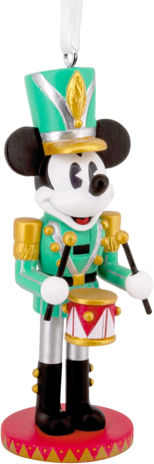 Hallmark Disney - Adorno navideño de cascanueces de Mickey Mouse, regalos para fanáticos de Disney