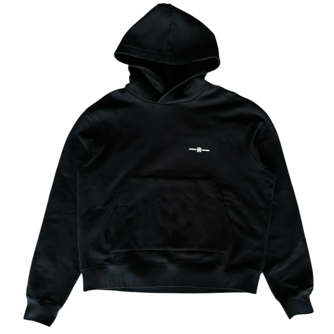 AMIRI 'MICRO MA BAR' BLACK HOODIE