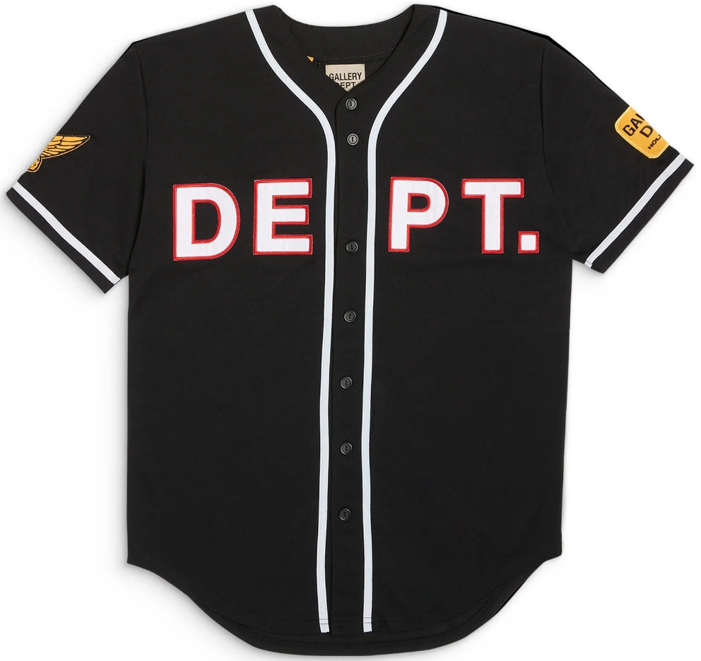 GALLERY DEPT. 'ECHO PARK' BLACK BASEBALL JERSEY