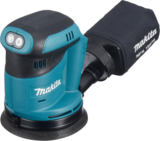 Makita BO180DZ Rechargeable Random Orbit Sander 18 V (Body Only/Battery and Charger Sold Separately) Paper Size 125mm