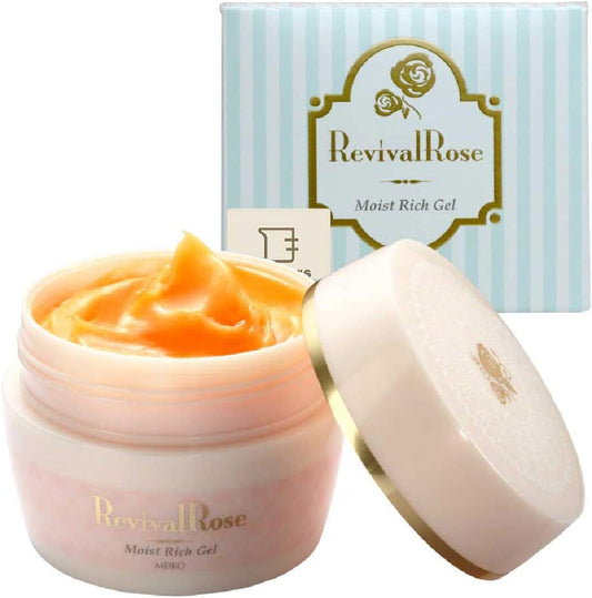 Beakers All-in-One Gel, 3.5 oz (100 g), Moist Rich Gel (All-in-One Rose Lotion, Beauty Essence, Milky Lotion, Cream, Makeup Base, Time-Saving, Revival Rose)