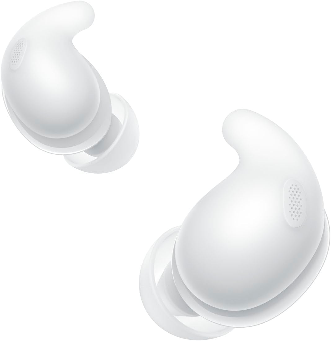 Sony Wireless Noise-Cancelling Earbuds, LinkBuds Fit/WF-LS910N, Natural Fit, Lightweight, Small, Noise-Cancelling, Sound Capture, Customizable with Accessories, WF-LS910N WZ, White