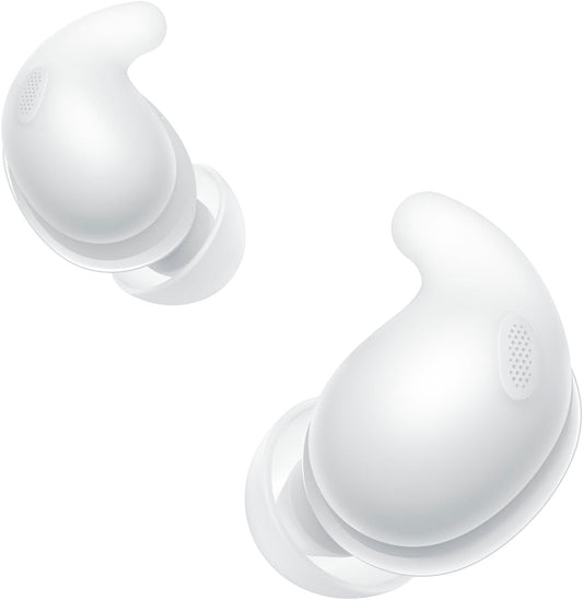 Sony Wireless Noise-Cancelling Earbuds, LinkBuds Fit/WF-LS910N, Natural Fit, Lightweight, Small, Noise-Cancelling, Sound Capture, Customizable with Accessories, WF-LS910N WZ, White