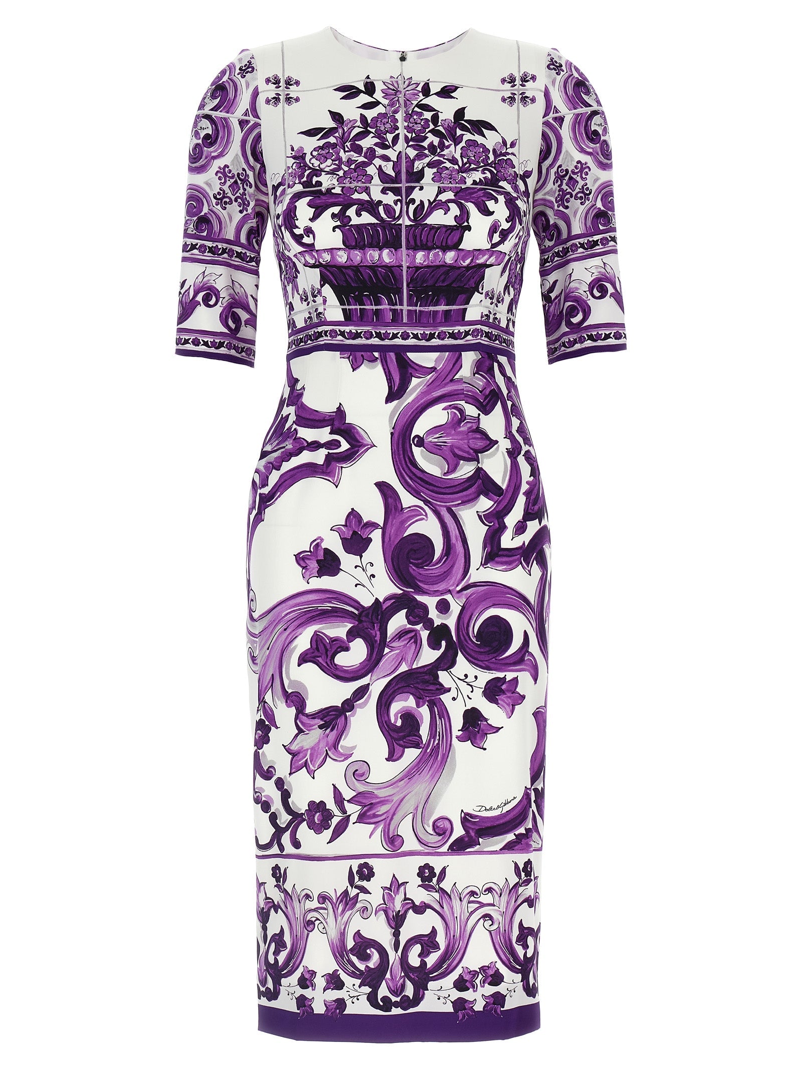 Dolce  Gabbana ドルチェ＆ガッバーナ「マイオリカ」のプリントドレス - Image 1