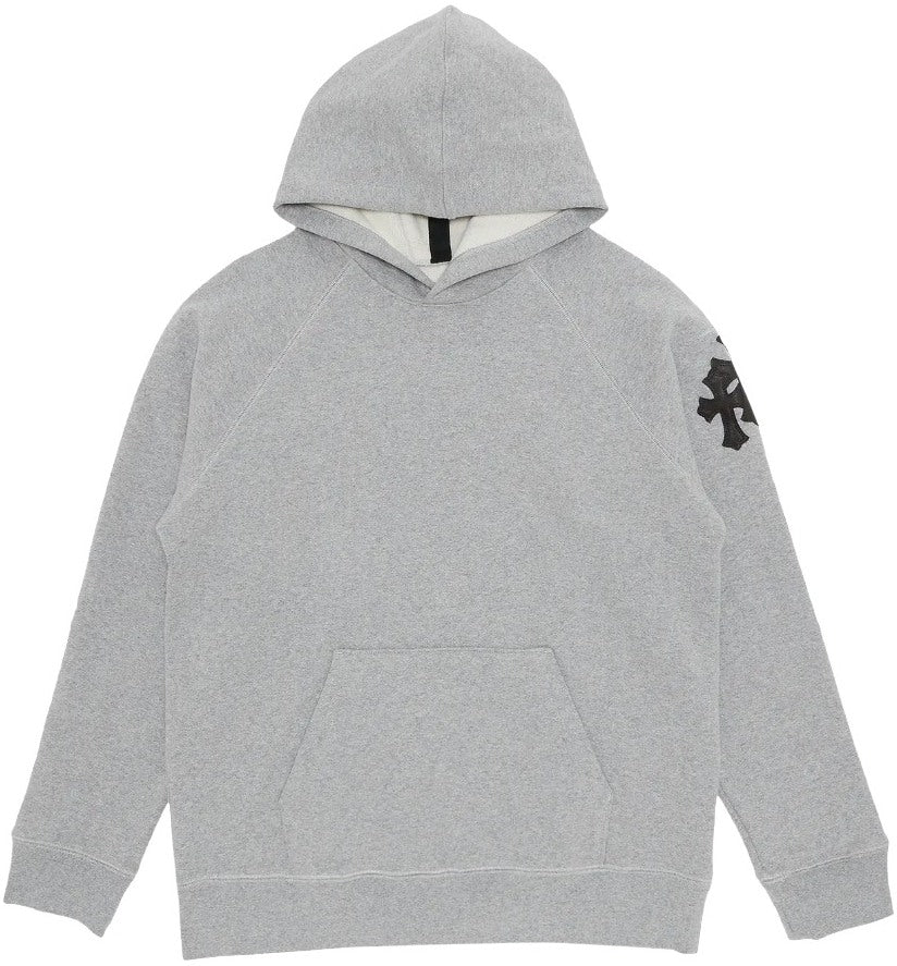 CHROME HEARTS 'PAPER JAM' HEATHER GREY HOODIE