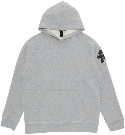 CHROME HEARTS 'PAPER JAM' HEATHER GREY HOODIE