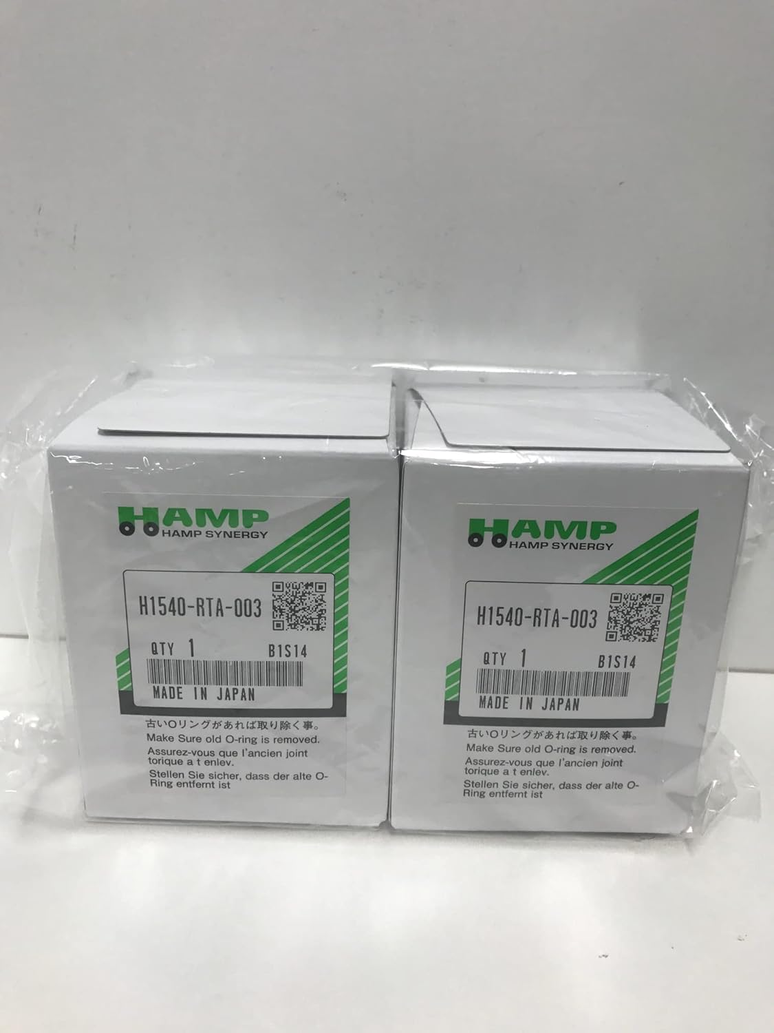 HONDA / HAMP Oil Filter Oil Element Set of 2 Part Number: H1540-RTA-003