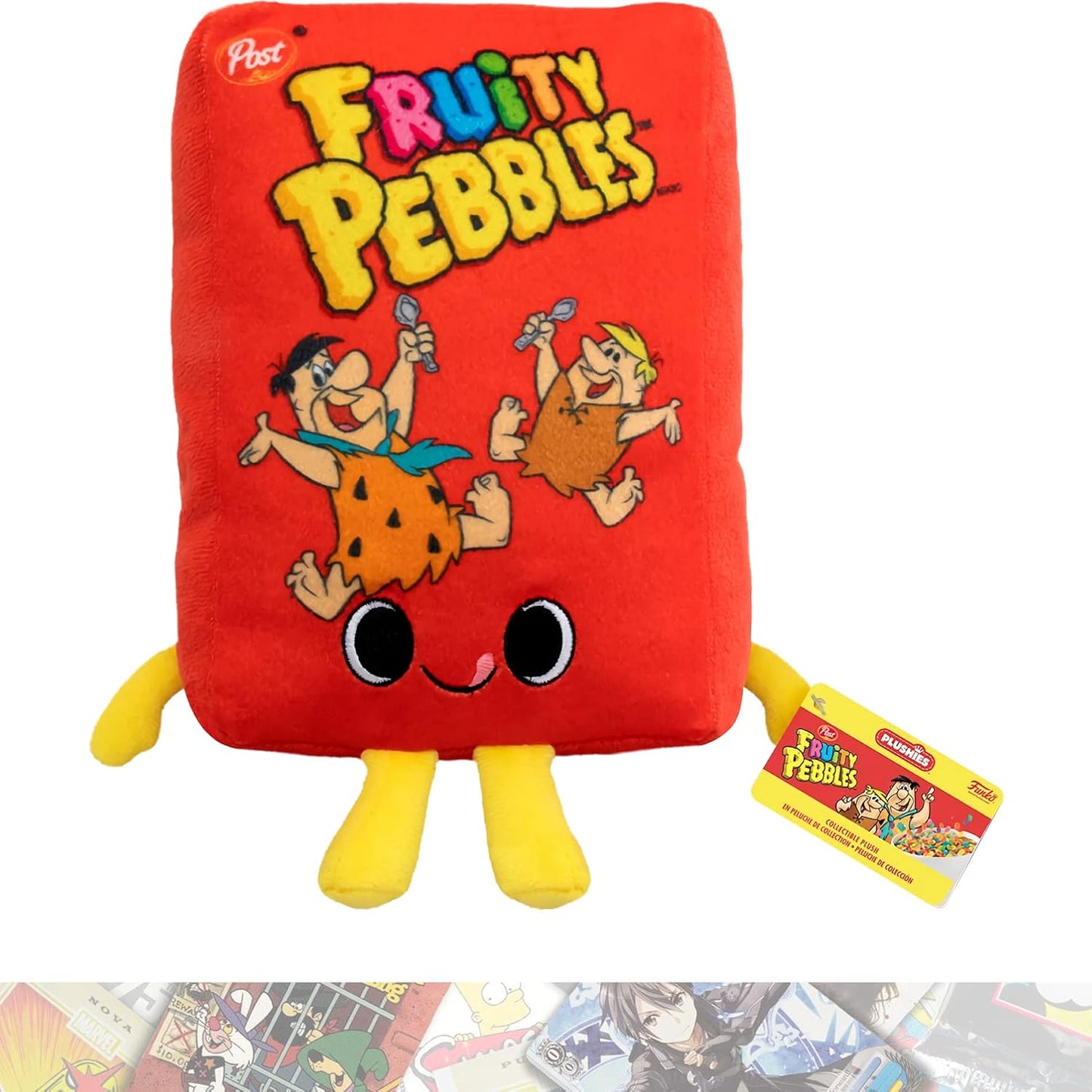 Fruity P e b b l e s C e r e a l ボックス: 広告アイコンビニールフィギュアバンドル 1 F N A F テーマ 互換性のあるトレーディングカード付き (56218)