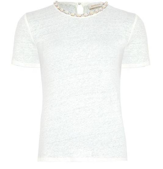 ZIMMERMANN Illuminate embellished short sleeves t-shirt - Image 1