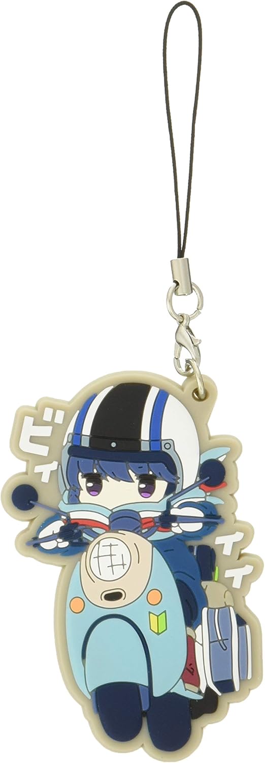 Laud-Back Camp “Kyaraido” Rubber Strap, Rin on a Scooter