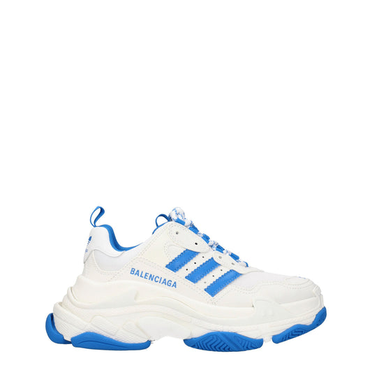 Balenciaga バレンシアガスニーカーアディダストリプル S レディースファブリックホワイト/シアン - Image 1