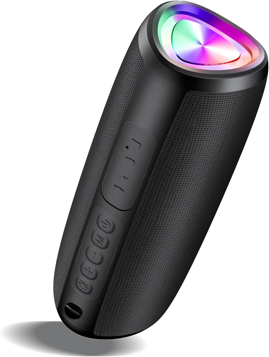 Bluetooth Speaker, Wireless Speaker, 24 Hours Continuous Playback, TWS Function, Type-C Rechargeable, Built-in Bluetooth/TF Card/Microphone, Hands-free Calling, Easy to Carry, Black, Japanese