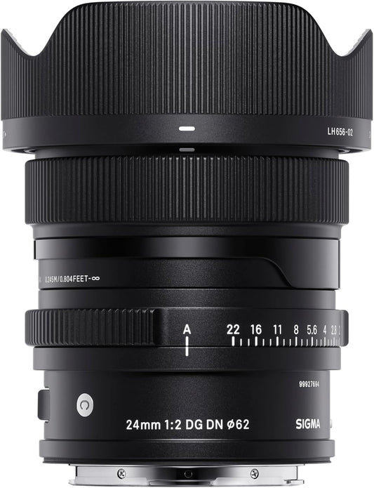 Sigma Sony E-Mount Lens 24mm F2 DG DN Single Focal Wide Angle Full Size Contemporary Mirrorless