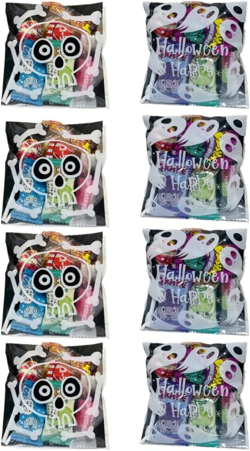 Cute Halloween Candy Petite Gift Set of 8 Bags (6 per bag) / Pastry Event Individual Packaging Candy Soft Candy