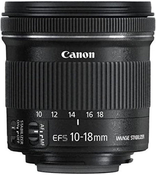 Canon EF-S 10-18mm F4.5-5.6 IS STM Lens, Image Stabilization, Wide Angle Lens, Landscape Video Shooting + LafLife Original Lens Care Kit