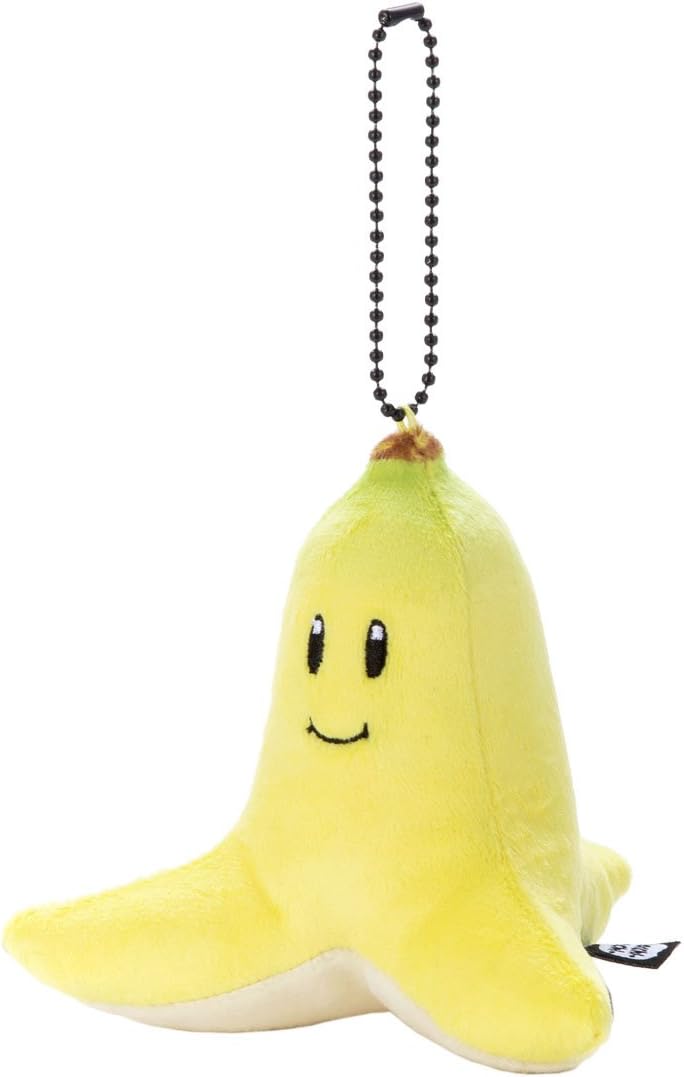 Mario Kart Mocchi-Mocchi-Game Style Ball Chain Mascot, Banana, Height Approx. 3.9 inches (10 cm)