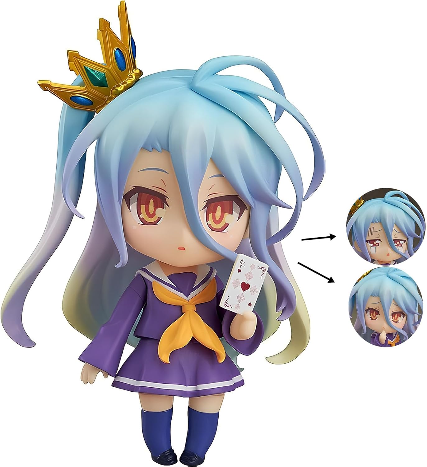 ねんどろいど Q版公仔 取り外し可能なアクセサリー 可動 かわいいロリ 1/8スケール フィギュア 塗装済完成品 PVC ABS製 手办コレクション スタチュー人形モデルデスクトップ装飾 漫画ゲームキャラクター ディスプレイ用 ギフト [並行輸入品]