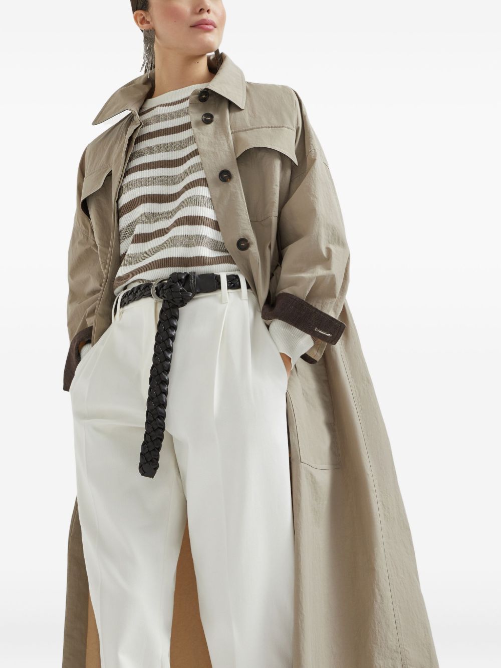 Brunello Cucinelli Nylon Trench Coat - Image 1