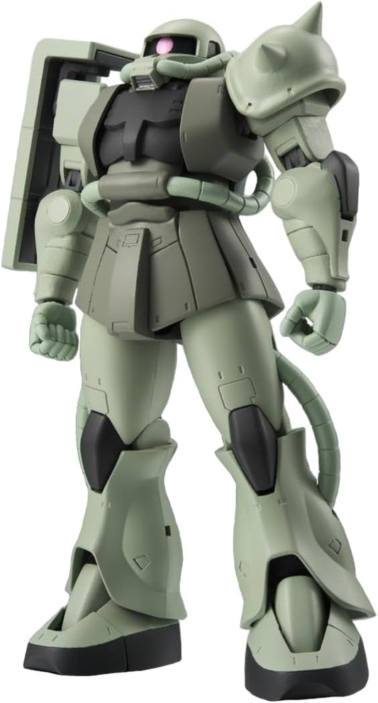 TAMASHII NATIONS Robot Spirits Mobile Suit Gundam MS-06 Mass Production Zaku Ver. A.N.I.M.E. (Resale Version), Approx. 4.9 inches (125 mm), PVC & ABS Pre-painted Action Figure