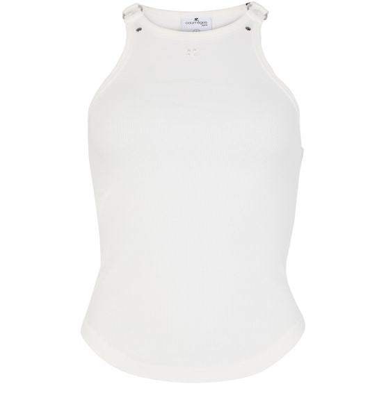 COURREGES Buckle 90'S rib tank top - Image 1