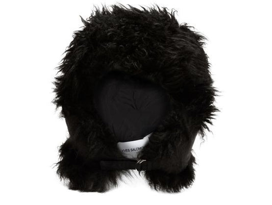 YVES SALOMON Lamb fur chapka - Image 1