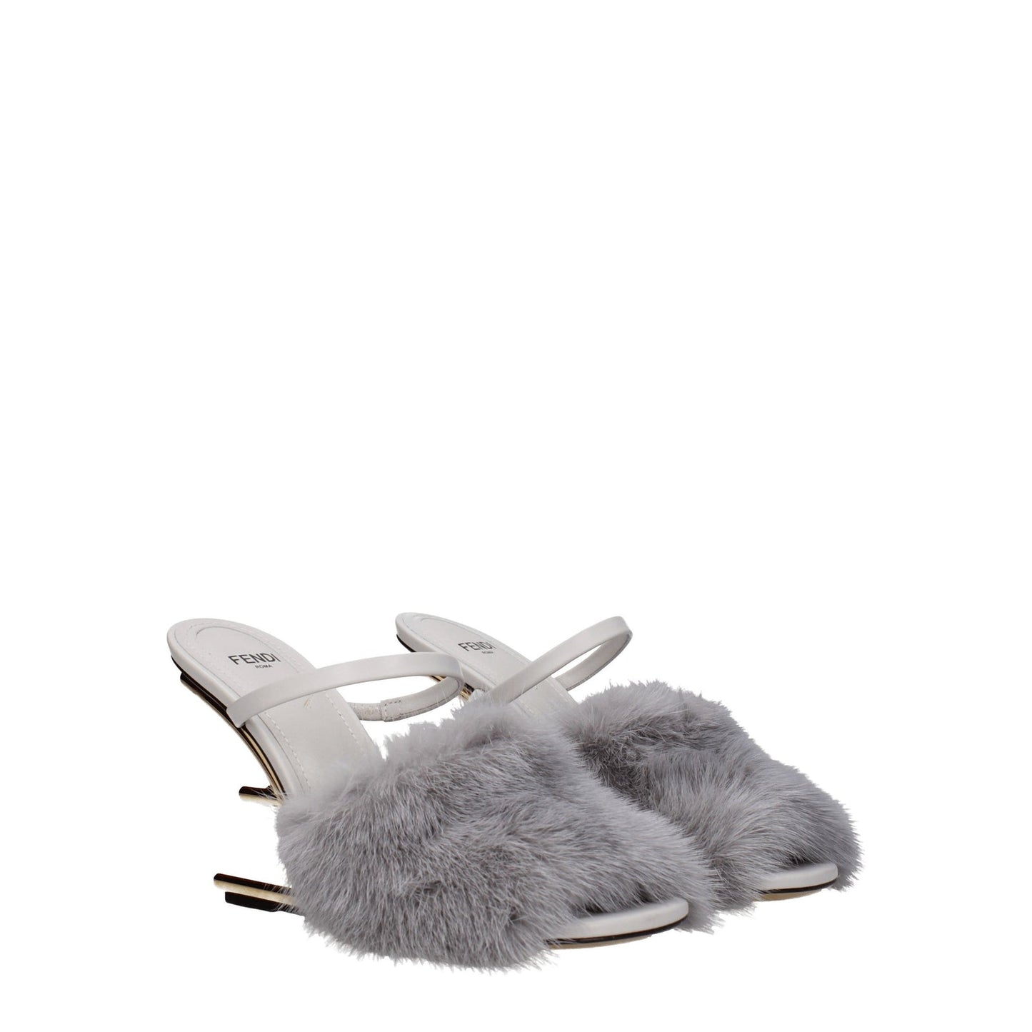 Fendi フェンディサンダルファースト女性ミンクグレー/ライトグレー - Image 1