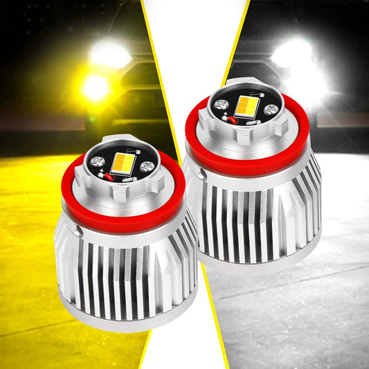 L1B Genuine Toyota LED Fog Replacement Bulb, White, Yellow, 6,500K3000K, 2 Colors, Memory Function, Vehicle Inspection Compatible, 5800 lm, Explosive Light, WEATAK 7 Type Hiace Corolla Sports, Cross