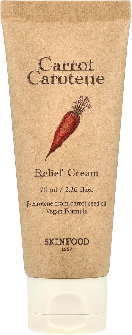 SKINFOOD Carrot Carotene Relief Cream Moisturizing Korean Cosmetics Cream