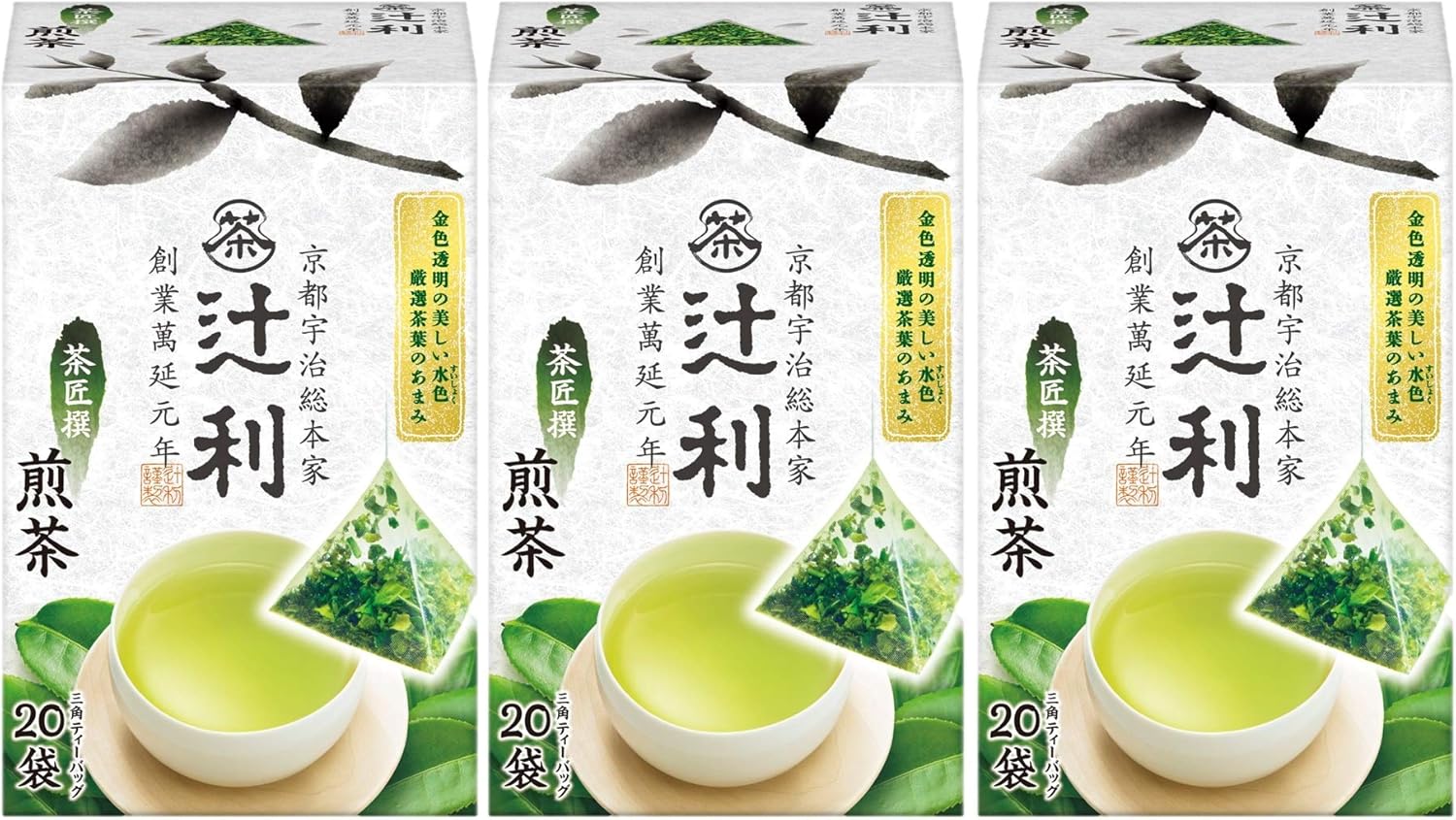 Tsujiri Chashosen Sencha Tea 20 Pages x 3 Boxes