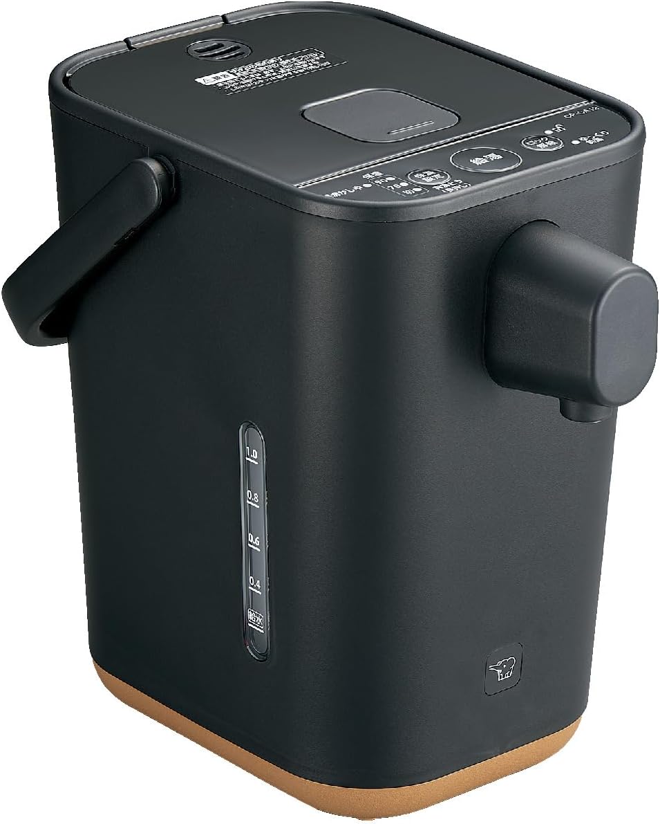 Zojirushi Mahobin Electric Pot 1.2L STAN. Gift, Baby Shower, High Speed Boiling, Milk Making, 70℃ Keep Warm, Black CP-CA12-BA