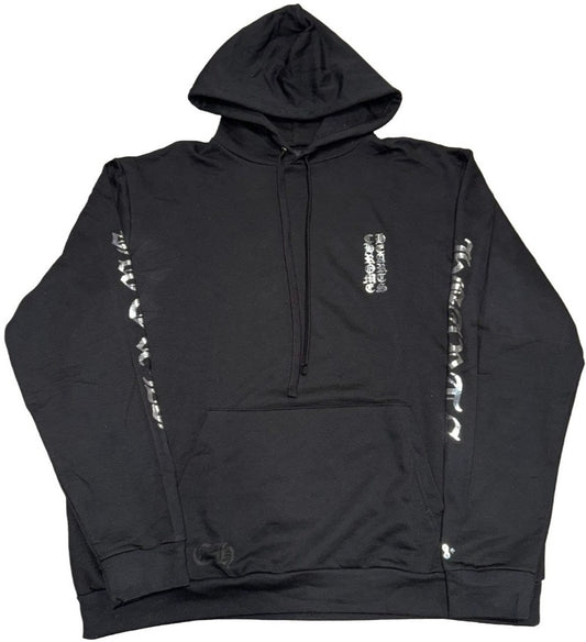 CHROME HEARTS 'REFLECTIVE SILVER' ONLINE EXCLUSIVE VERTICAL LOGO HOODIE