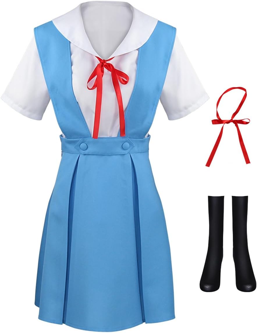 ZOMOZO Eva Cosplay, Neon Genesis Eva, Ayanami Rei, EVA, Anime, Uniform, Girls and Boys, Cosplay Costume, Anime Surroundings, Cosplay Props