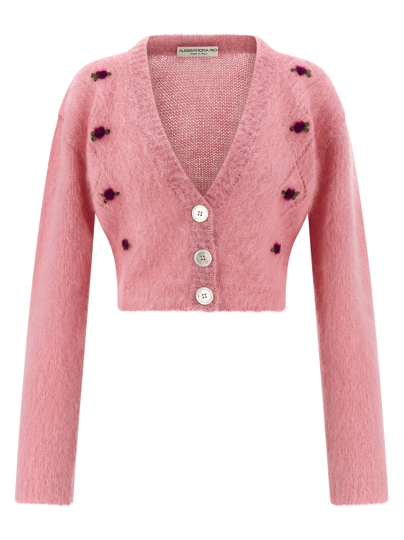 Alessandra Rich 'Carded Mohair' Cardigan - Image 1