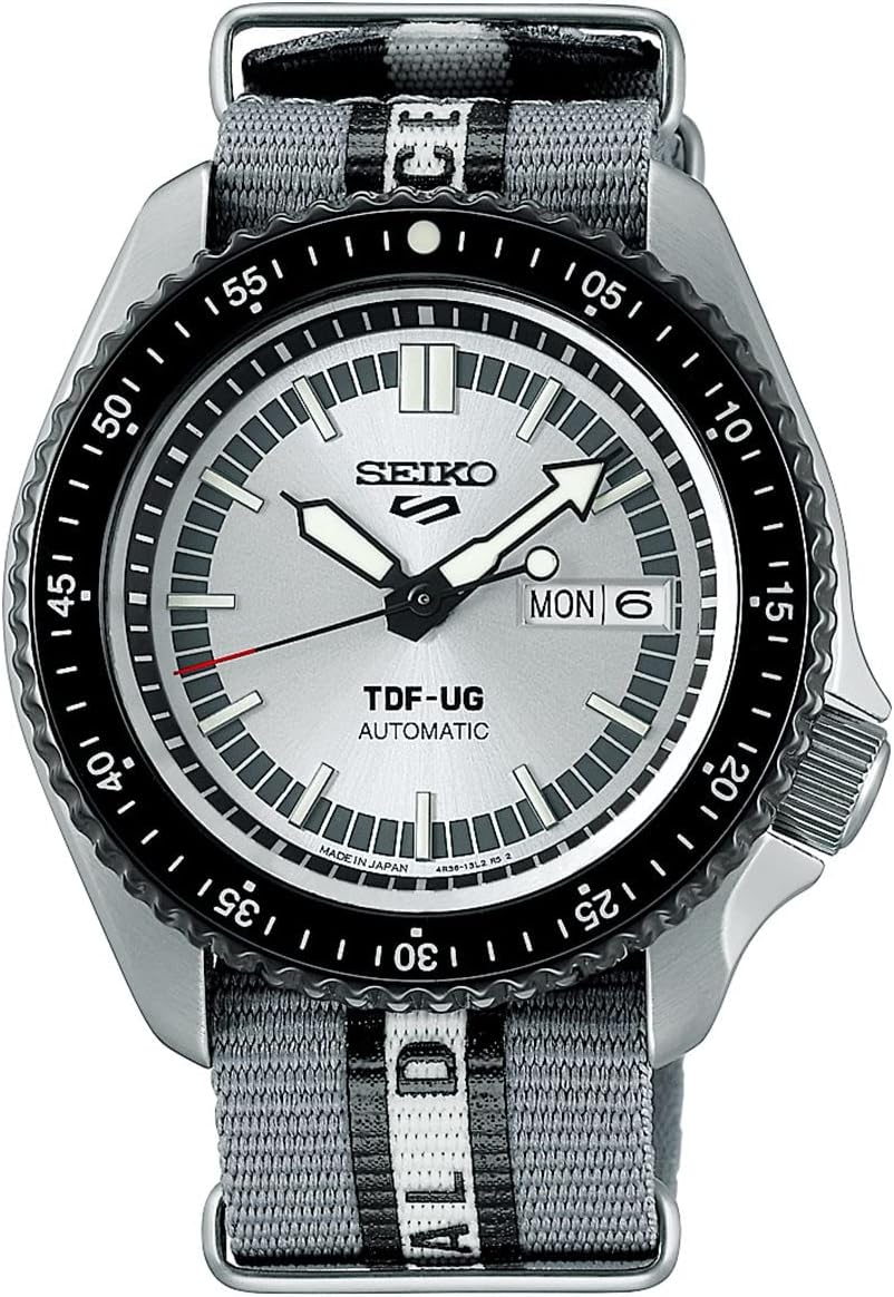 Seiko SBSA195 Men's Automatic Watch, Five Sports ULTRASEVEN Limited Editon, silver + black