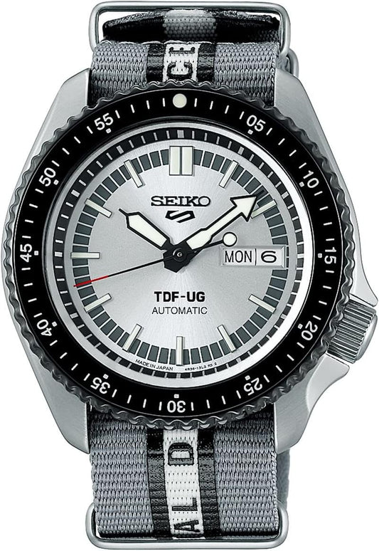 Seiko SBSA195 Men's Automatic Watch, Five Sports ULTRASEVEN Limited Editon, silver + black