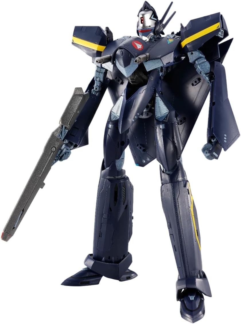 Tamashi Nations DX Chogokin Macross 7 VF-17S Nightmare Stealth Valkyrie (Gamlin Kizaki), Approx. 9.8 inches (250 mm), ABS & Metal & PVC Pre-painted Action Figure