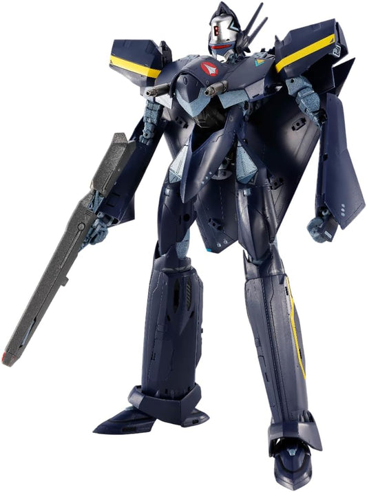 Tamashi Nations DX Chogokin Macross 7 VF-17S Nightmare Stealth Valkyrie (Gamlin Kizaki), Approx. 9.8 inches (250 mm), ABS & Metal & PVC Pre-painted Action Figure