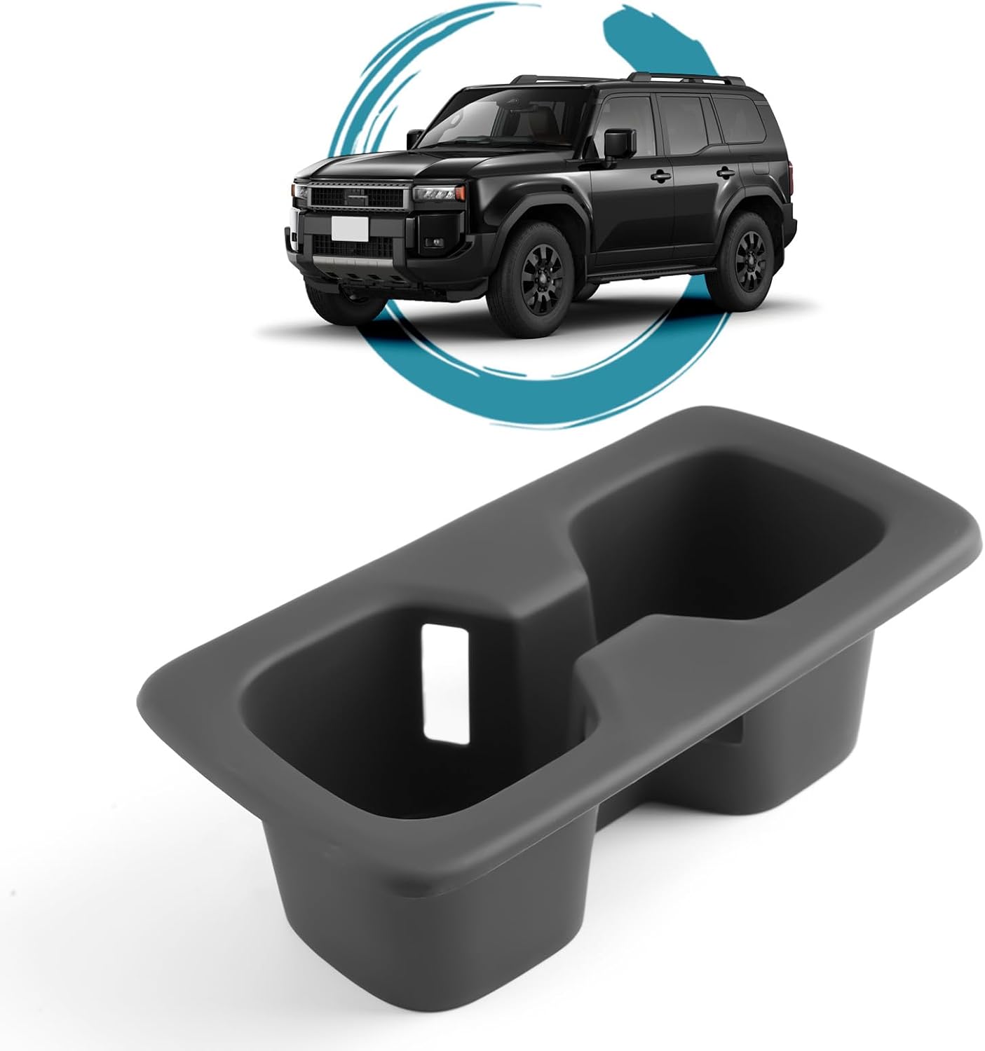 ruiya 2024 New Model Toyota Land Cruiser 250 Dedicated Second Row Drink Holder Car Rear Seat Cup Holder Storage Rankle 250 Drink Holder Land Cruiser 250 Rankle 250 Accessories Storage Parts Car