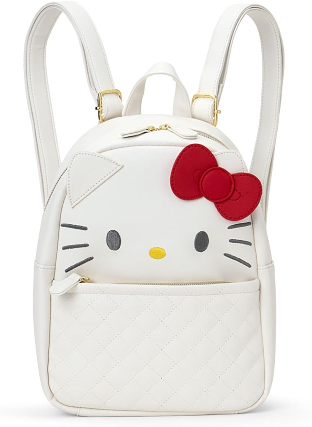 Sanrio 155322 Hello Kitty Face Backpack, PU Leather, For Ages 3 and Up