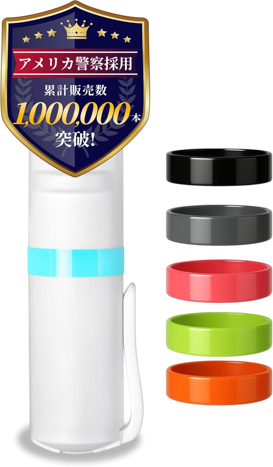【100万本突破】POM Tear Gas Spray Self-Defense Spray for Women, Personal Safety Item, Compact Lightweight 【Adopted by American Police】Mis-spray Prevention Bear Spray for Commuting, Nighttime, Robbery 35g