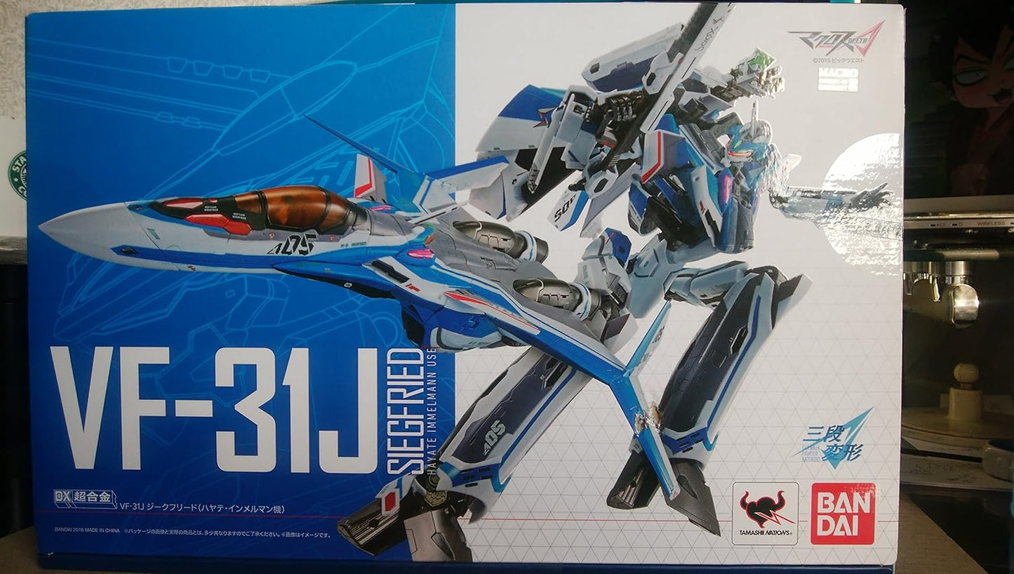 DX Chogoukin Macross Delta VF-31J Seigfried (Hayate Immelman) Approx 260mm Die-Casting&ABS Pre-Painted Action Figure